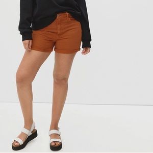 Everlane • high waist  denim short in organic cotton